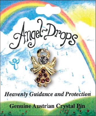 Angel Birthstone Pin - October