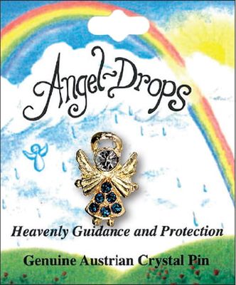 Angel Birthstone Pin - March