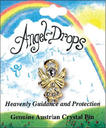 Angel Birthstone Pin - April Angel Birthstone Pin - April