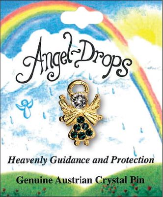 Angel Birthstone Pin - May