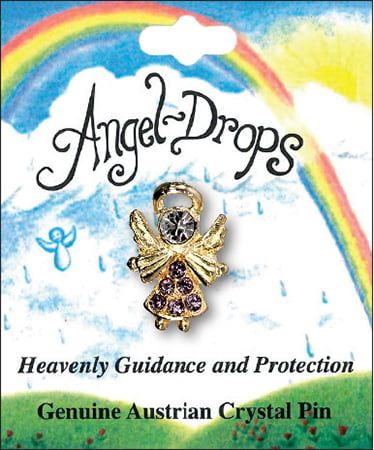 Angel Birthstone Pin - June Angel Birthstone Pin - June