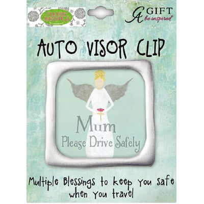 Mum Drive Safely Visor Clip Mum Drive Safely Visor Clip