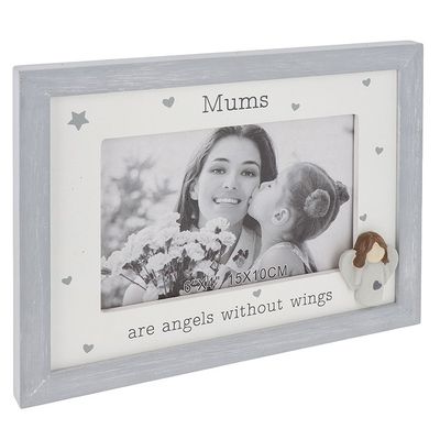Mums Are Angels Without Wings Photo Frame