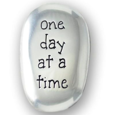 One Day At A Time Thumb Stone