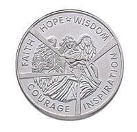 Angel Coin Hope Wisdom Inspiration Courage Faith