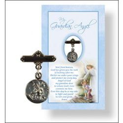 Metal Guardian Angel Brooch Boy