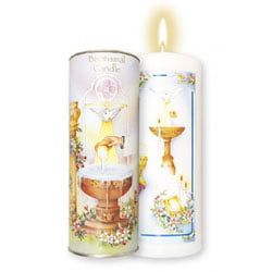 Boxed Baptismal Candle