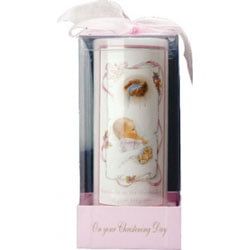 Christening Candle - Gift Boxed Girl