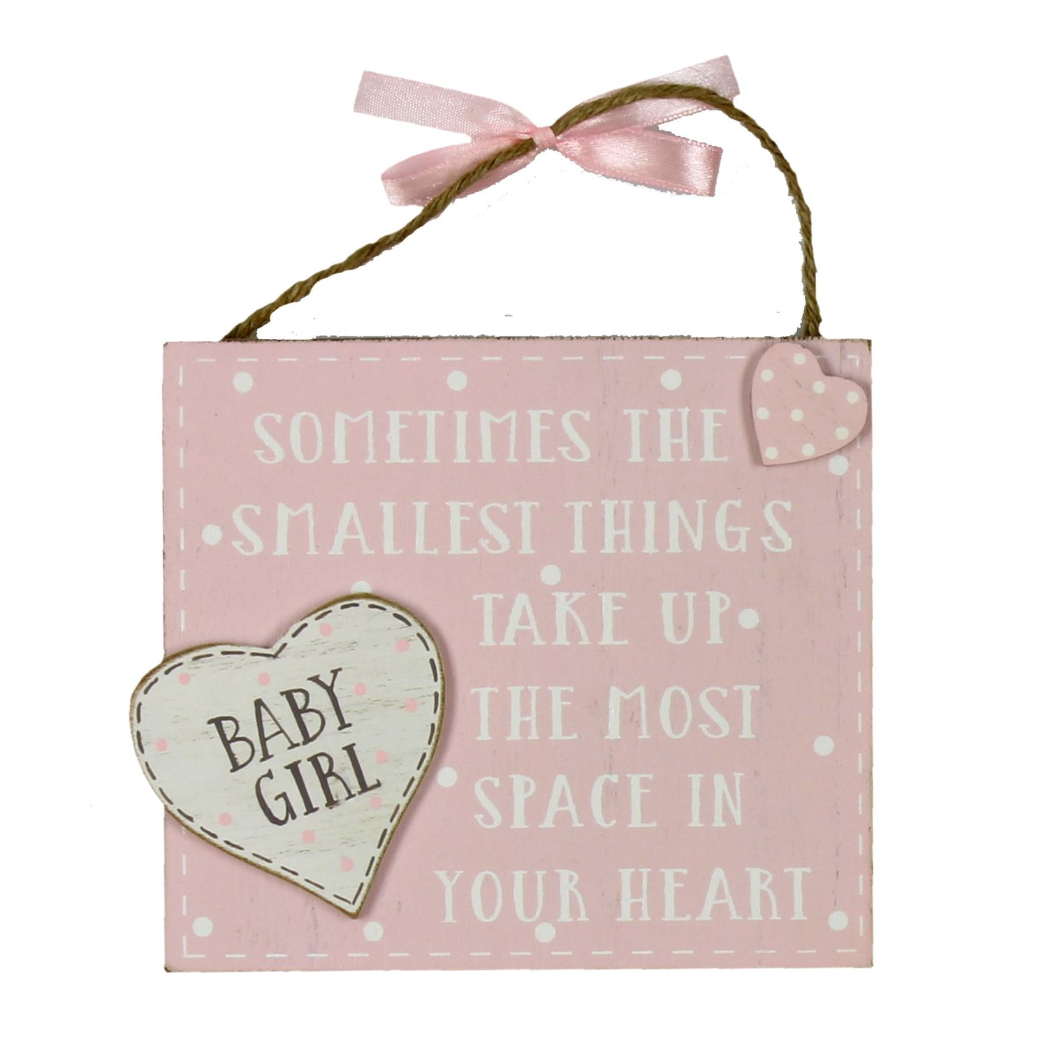 Littlest Things Baby Girl Plaque Littlest Things Baby Girl Plaque