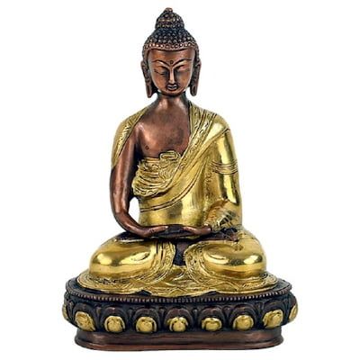 Sitting Thai Buddha Brass Two Colour