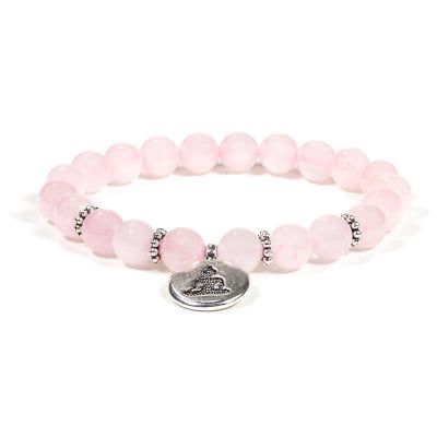 Elastic Mala/Bracelet Rose Quartz