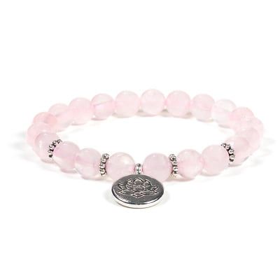 Elastic Mala/Bracelet Rose Quartz