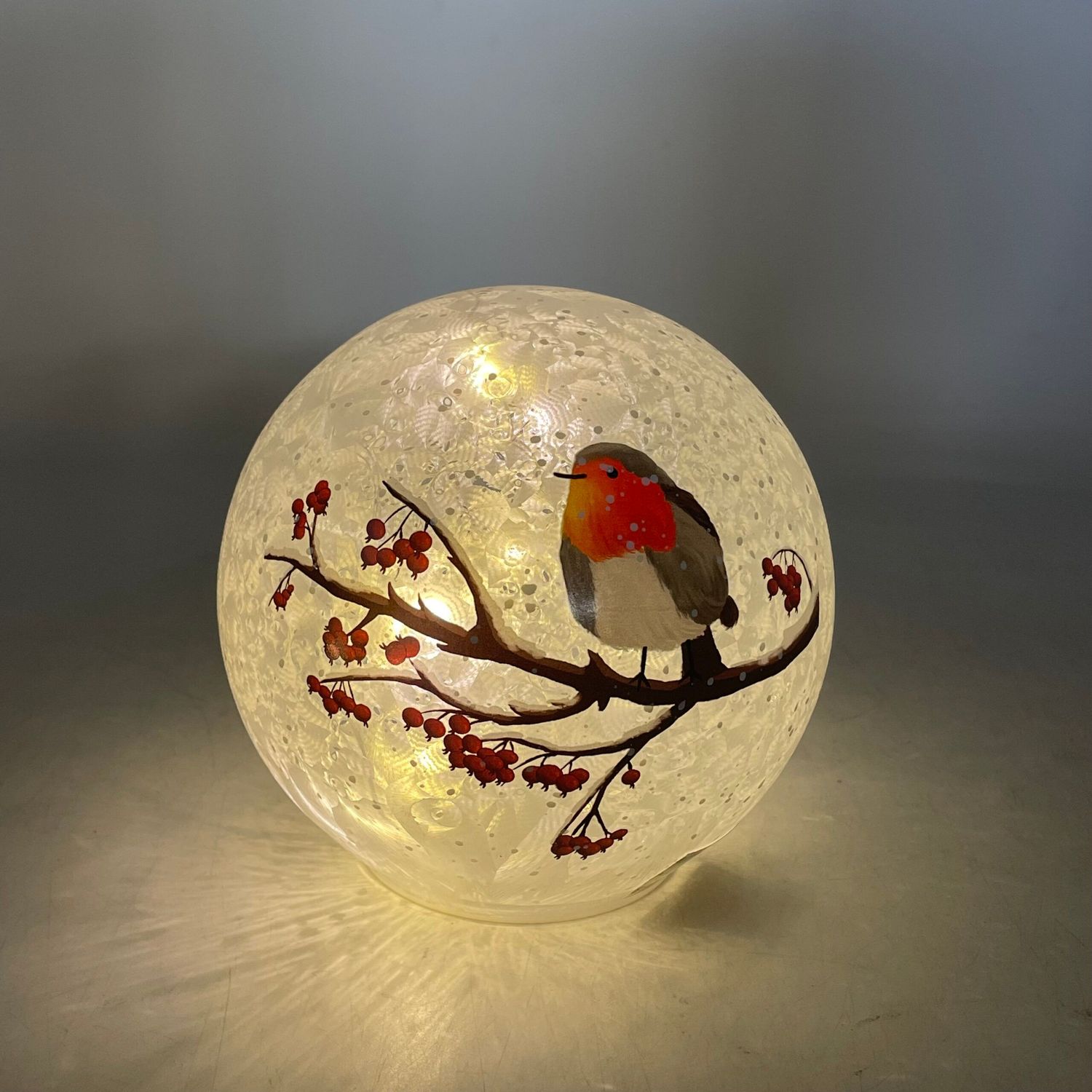 Frosted Robin Globe Large Frosted Robin Globe Large