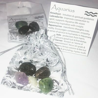 Zodiac Crystal Set Aquarius Zodiac Crystal Set Aquarius