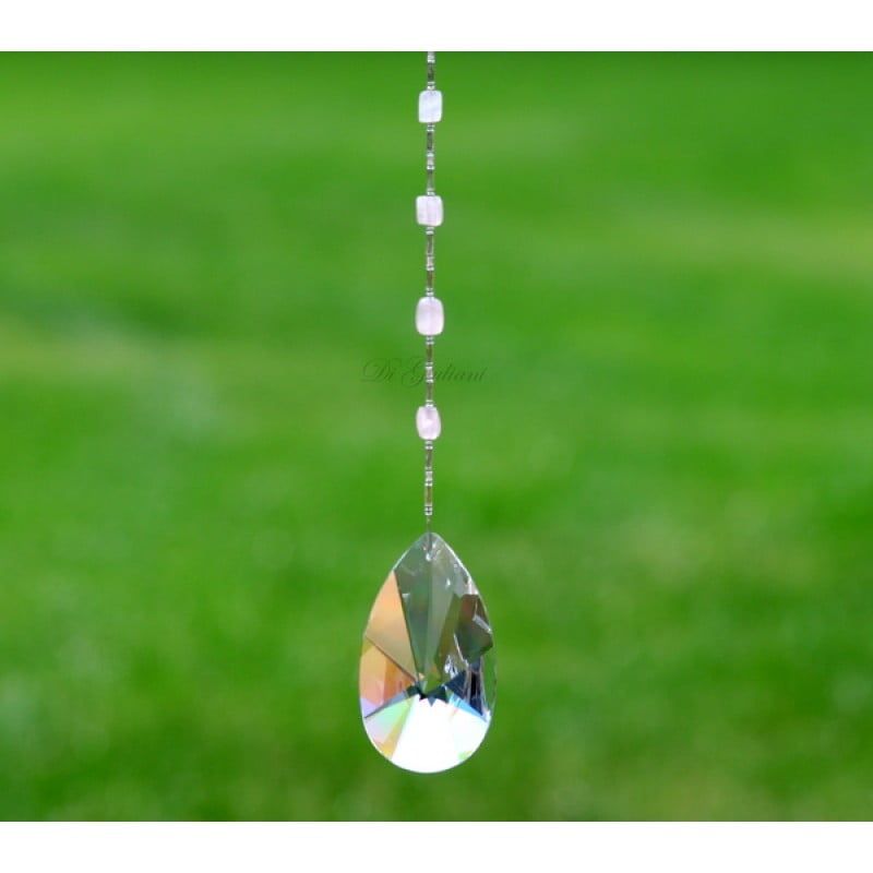 Almond 76mm Hanging Crystal Beads Almond 76mm Hanging Crystal Beads