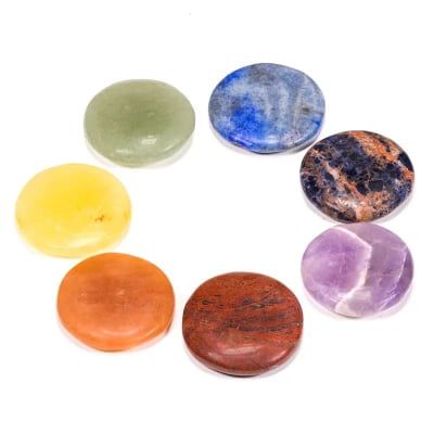 Chakra Round Shaped Stones