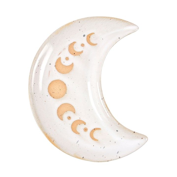 Crescent Moon Trinket Dish White Crescent Moon Trinket Dish White