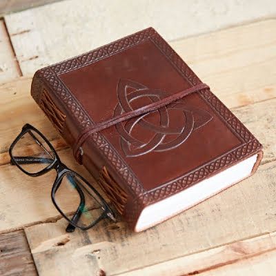 Celtic Trinity Knot Leather Journal