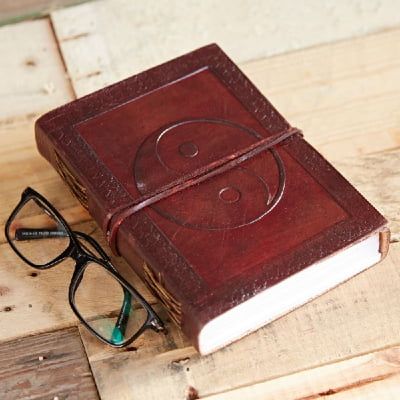 Indra Yin Yang Leather Journal Indra Yin Yang Leather Journal