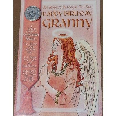 Granny Birthday Angel Blessing Card Granny Birthday Angel Blessing Card