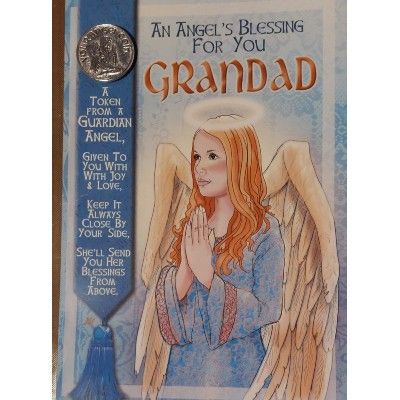 Grandad Angel Blessing Card