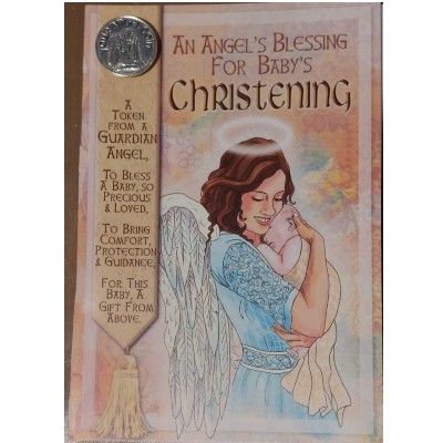 Christening Angel Card