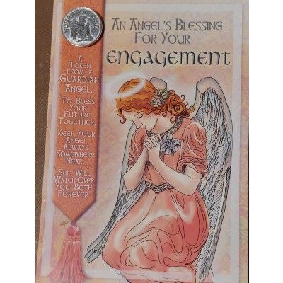 Engagement Angel Blessing Card