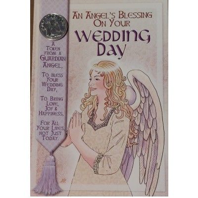 Wedding Day Angel Blessing Card
