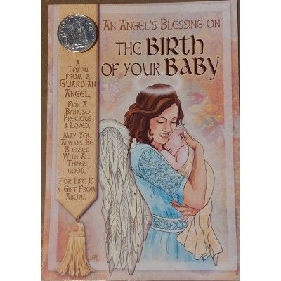 Baby Angel Blessing Card