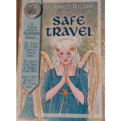 Safe Travel Angel Blessing Card