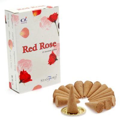 Stamford Red Rose Incense Cones