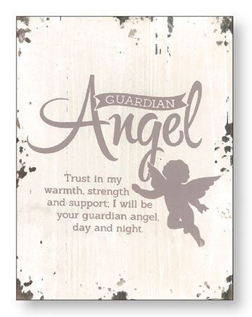 Guardian Angel Distressed Wood Plaque Guardian Angel Distressed Wood Plaque