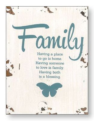 Family Blessing Distressed Wood Plaque