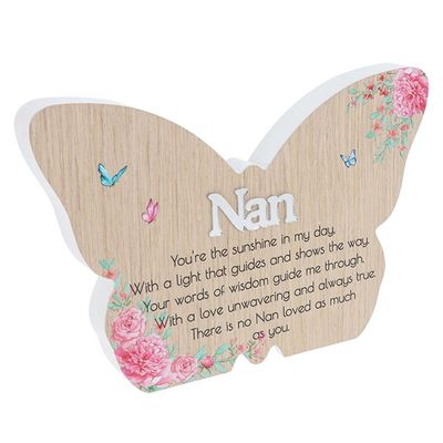Butterfly Nan Plaque