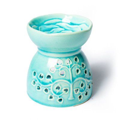 Tree of Life Turquoise Oil Burner
