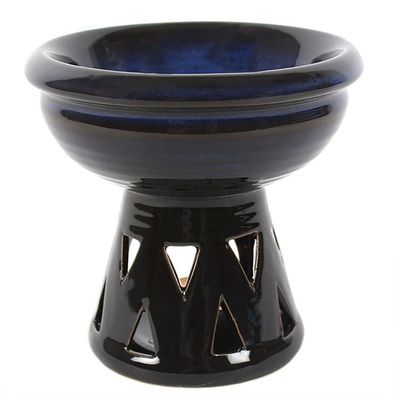 Ceramic Large Blue Oil Burner