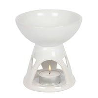 Deep Bowl White Oil Burner Deep Bowl White Oil Burner