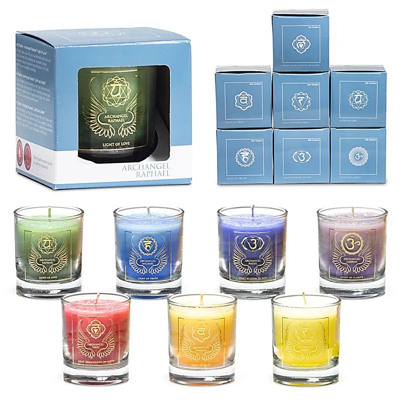 Archangel Chakra Candle Set Archangel Chakra Candle Set
