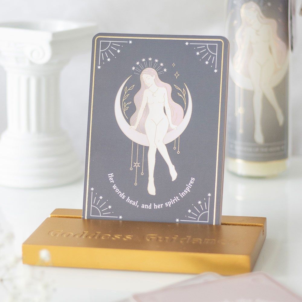 Goddess Affirmations Cards and Stand Goddess Affirmations Cards and Stand