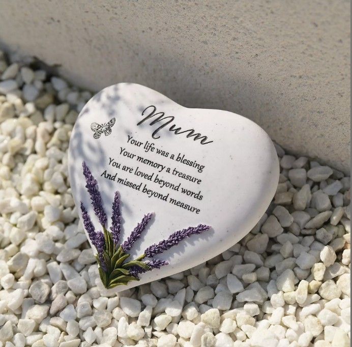 Graveside Lavender Heart