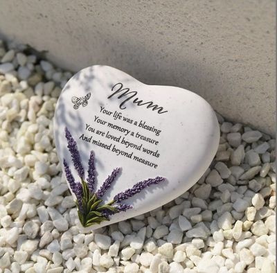 Graveside Lavender Heart