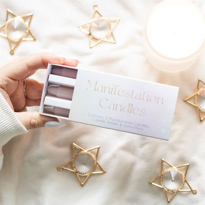 Three Manifestation Candles In A Box