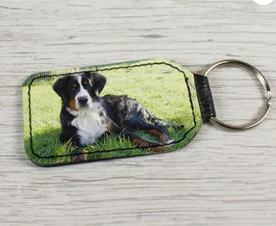 Personalised Leather Keyring