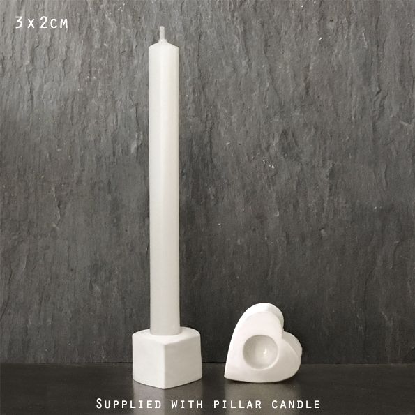 Porcelain Heart Candle Holder Porcelain Heart Candle Holder