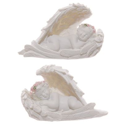Sleeping Cherub in Wings