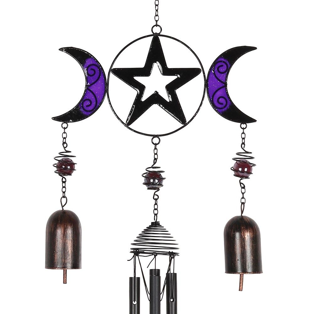 Triple Moon Windchime with Bells Triple Moon Windchime with Bells