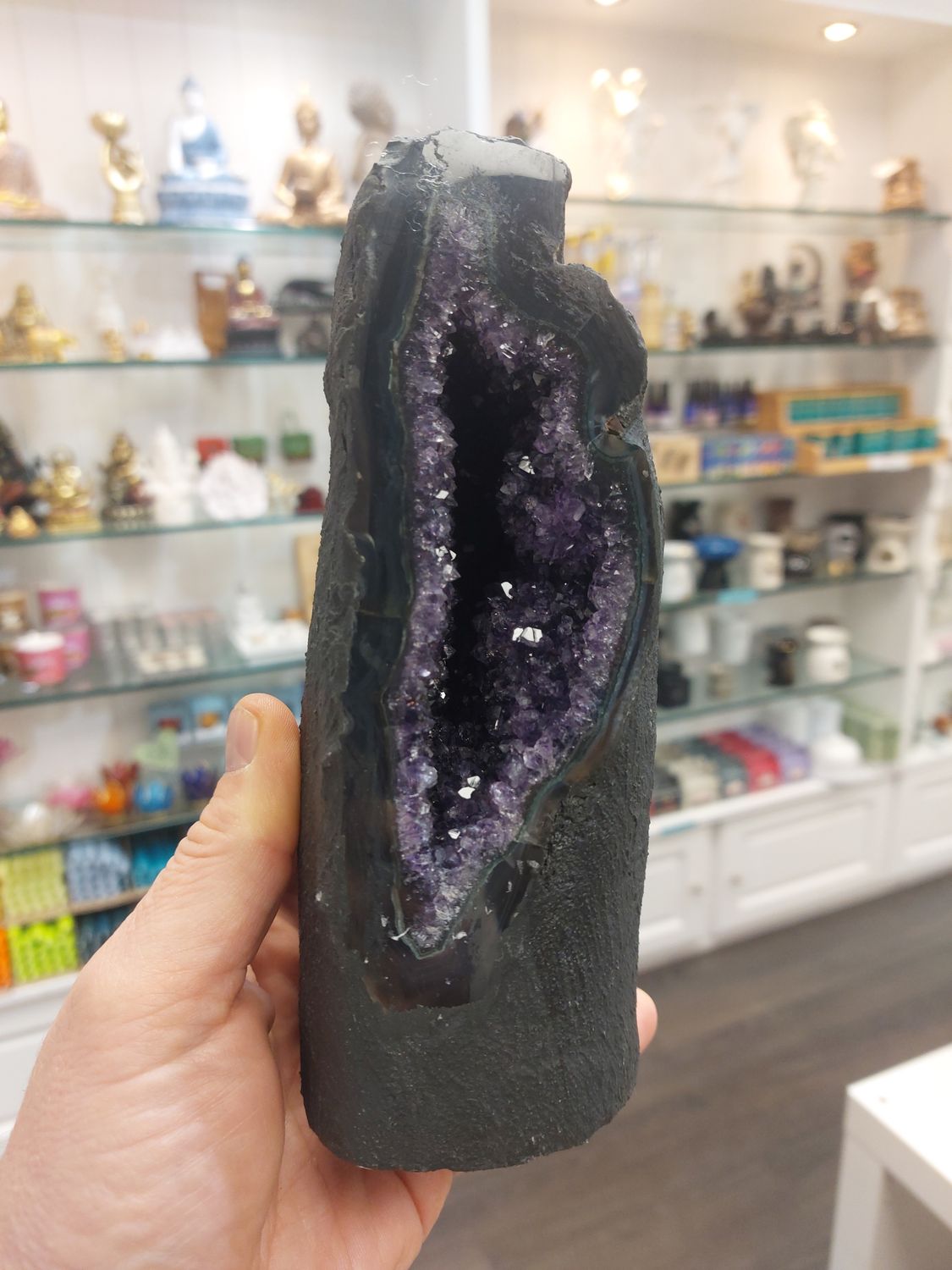Amethyst Geode Tall Thin