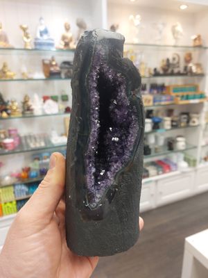 Amethyst Geode Tall Thin