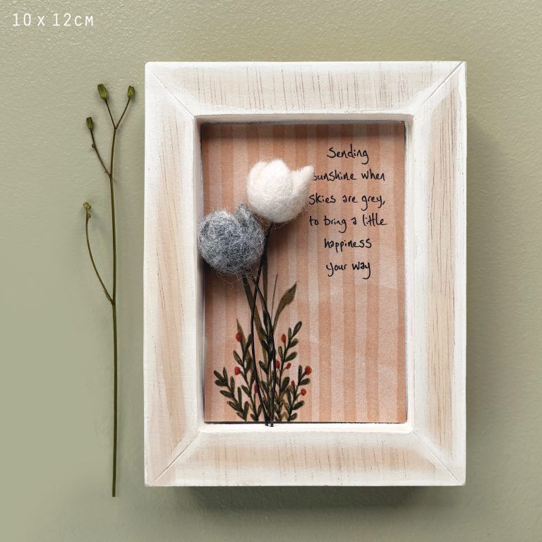 Box Frame. Sending Flowers