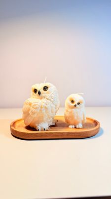 Zestaw świec sojowych „Sowa i Sówka”